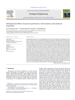 Belowground effects of porous pavements&mdash;Soil moisture and
