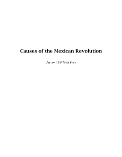 Causes of the Mexican Revolution