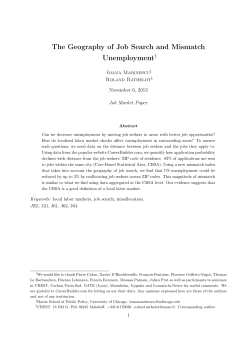 The Geography of Job Search and Mismatch Unemployment
