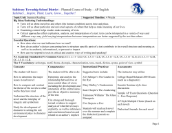 AP English - Salisbury Township School District