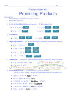 PS#23 Predicting Products 2015 ANSWER KEY