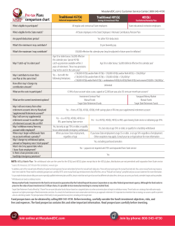 Pre-Tax Plan Comparison Chart
