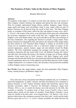 The Features of Fairy Tales in the Stories of Mary Poppins Ren&aacute;ta