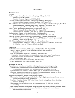 Curriculum Vitae - University at Albany