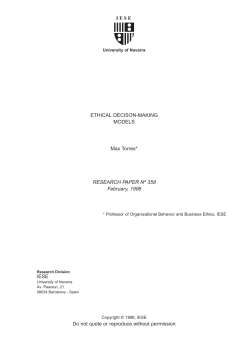 ETHICAL DECISON-MAKING MODELS Max