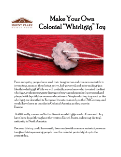 Make Your Own Colonial Whirligig Toy