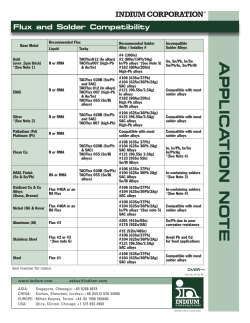 Flux and Solder Compatibility 97751 R5