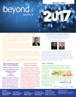 January 2017 - Wildfire Credit Union