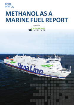 Methanol as A Marine Fuel Report