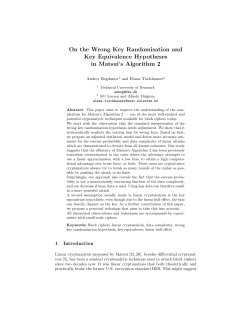 On the Wrong Key Randomisation and Key Equivalence