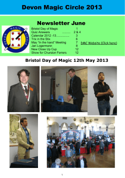 Devon Magic Circle 2013