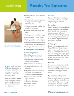 Depression - Kaiser Permanente Thrive