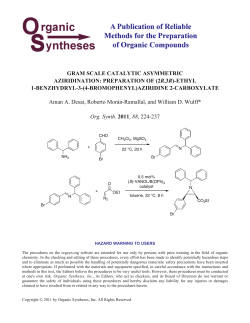 Organic Synthesis - MSU Chemistry