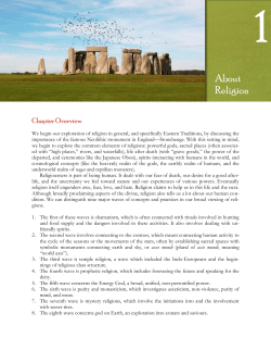 Chapter 1: About Religion