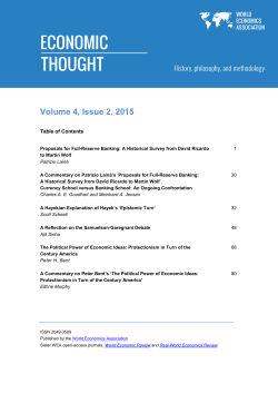 issue in full - Economic Thought