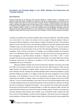 Surrealism and Everyday Magic in the 1950s