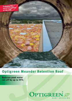 Optigreen Meander Retention Roof