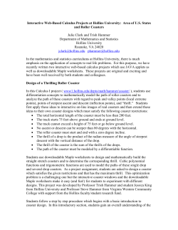 Interactive Web-Based Calculus Projects at Hollins University: Area