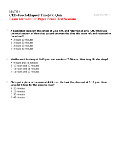 MATH-4 Exam [E-2TYB17] CED-Fouch