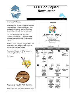 ART SHOW LFH Pod Squad Newsletter