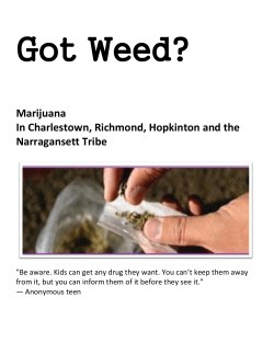 Marijuana In Charlestown, Richmond, Hopkinton and the