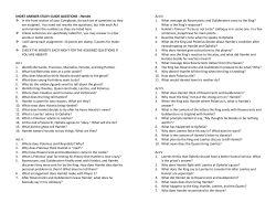 SHORT ANSWER STUDY GUIDE QUESTIONS