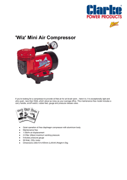 `Wiz` Mini Air Compressor