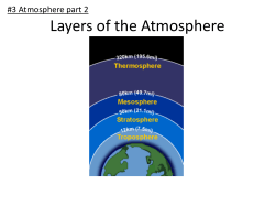 Notes #3 Atmosphere (part 2)