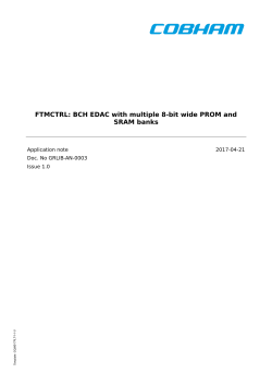 FTMCTRL: BCH EDAC with multiple 8