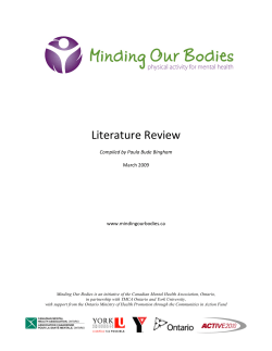 Minding Our Bodies Literature review