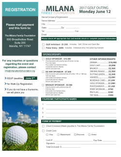 Prefer to send a check? our sponsorship form.