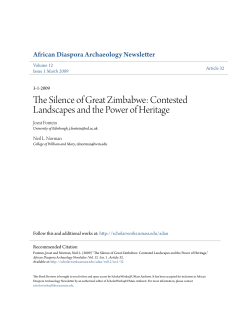 The Silence of Great Zimbabwe