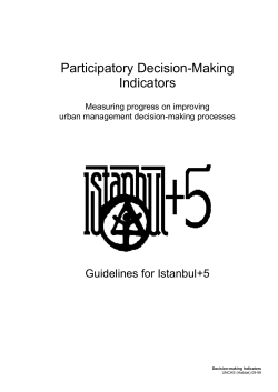 Participatory Decision-Making