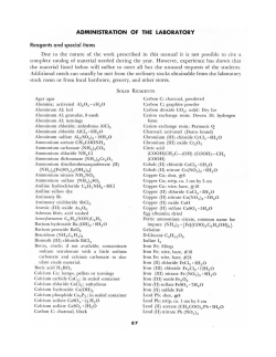 Administration of the Laboratory