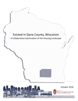 Evicted in Dane County, Wisconsin - Go Big Read