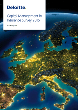 Capital Management in Insurance Survey 2015