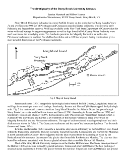 The Stratigraphy of the Stony Brook University