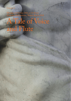 A Tale of Voice and Flute