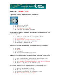 Theory test 1 Answers in red