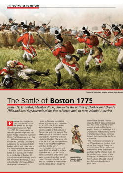 The Battle of Boston 1775