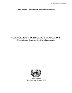 science and technology diplomacy