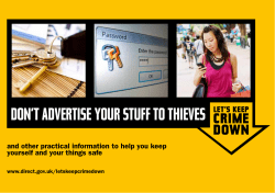 Don`t Advertise Your Stuff To Thieves