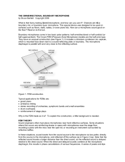 THE OMNIDIRECTIONAL BOUNDARY MICROPHONE by