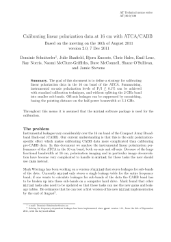 Calibrating linear polarization data at 16 cm with ATCA/CABB