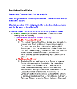 Constitutional Law I - Miller