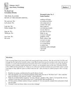 Station 1 - SOA Literary Arts