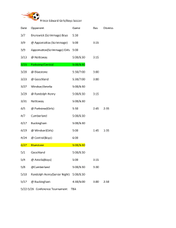 High School Sports Schedule