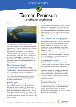 Tasman Peninsula - Tasmania Parks and Wildlife