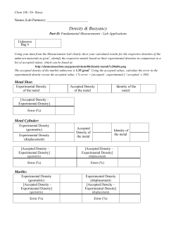 Density - ChemConnections