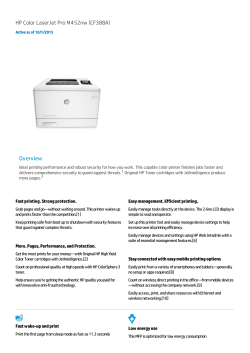 HP Genuine Colour Laserjet Pro M452NW CF388A